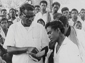 Christian Teaching at Jeypore, Koraput District, India, ca. 1973. (Used in: Dansk Missionsblad