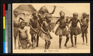 Children dancing outdoors, Congo, ca.1920-1940