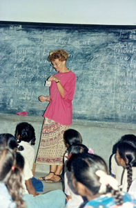 Tamil Nadu, South India. From Siloam Girl's Boarding School, Tirukoilur. Volunteer Birgit Nisse