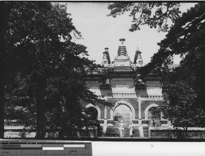 Sun Yat Sen's tomb in Western Hills outside Beijing, China, 1941