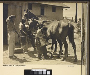 Blacksmith, Lovedale, South Africa, ca.1938