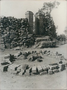 Altar close to the tombstone of a Vazimba chief in Antananarivo, Madagascar