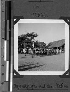 Youth group at the Kidugala station, Tanzania, 1938-1939