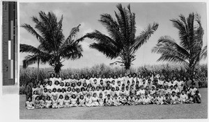 St. Michael's summer school students, Waialua, Hawaii, 1945