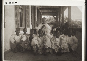 Hausa Händler auf der Veranda der Missionsfaktorei