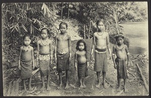 "Dyak children, Borneo."