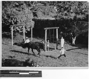 Boys at Catholic Mission Shool at Yangjian, China, 1939