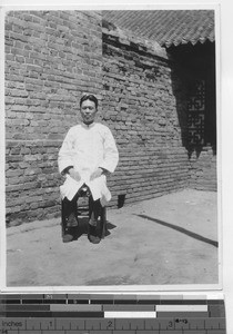 Dr. Shu at the hospital at Fushun, China, 1931