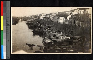 Canal boats, Nantong, Jiangsu, China, ca.1900-1932