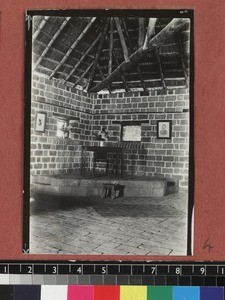 Interior of new church, Senga Hill, Zambia, 1929