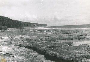 Makatea, the cliff and the 'beach' of coral