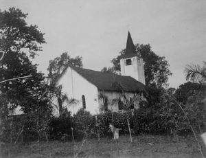 Assam, Nordindien. Mornai Kirke, opført 1926