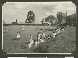 School playing fields, Chogoria, Kenya, ca.1951