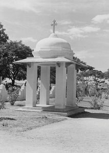 Arcot, South India. The Bell Tower at Vadathorasalur Church, connected to the Leprosy Home, Jan