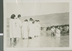 Dale Richeson Baptizing Believers in Korea, Seoul, South Korea, 1954