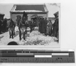 Typical mode of transportation at Erbadan, China, 1928