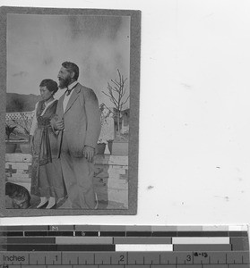 Mr. and Mrs. Huegerin at Wuzhou, China, 1921