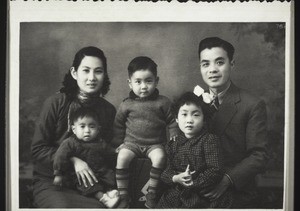 Dr Zhai from Moijen, with his family