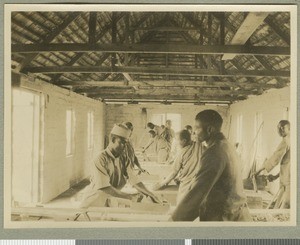 Carpentry class, Chogoria, Kenya, ca.1928