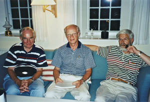 Pastor emeritus, Ole Christiansen, consultant Jørgen Nørgaard Pedersen and Rev.Thorkild Schousb