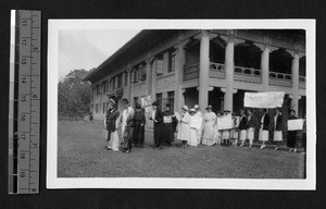 Ginling College faculty dressed up for banquet, Nanjing, Jiangsu, China, 1931