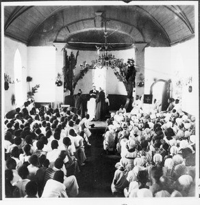 Ordination of Andrea Msedschu and Nathanael from Usangi, Shigatini, Tanzania, 1934