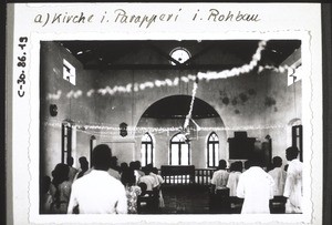 Interior of the church in Paraperi