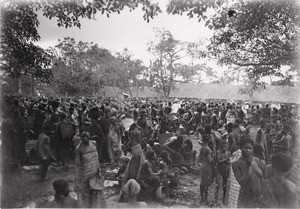 Market of Foumban, in Cameroon