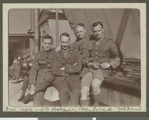 RAMC officers aboard the SS Durham Castle, Atlantic Ocean, 19 May - 25 June 1917