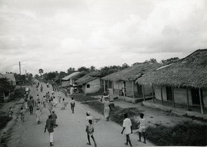 Street of New Bell in Douala, Cameroon