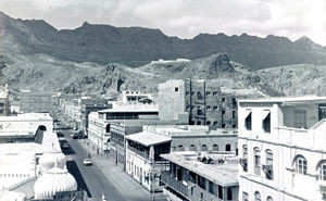 Aidarous street in Crater, Aden 1966