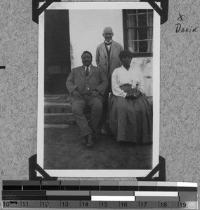 Supreme chief Jong with Brother Baudert and his family, South Africa East