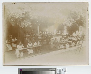 Classes in the open air, Malawi, ca.1920-1929