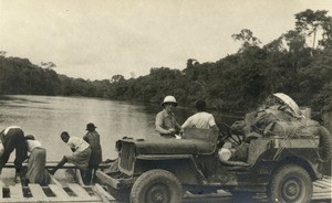 Missionary leaving Ovan for a tour of evangelization, in Gabon