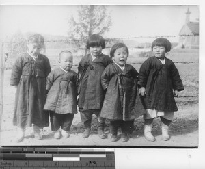 Korean children at Fushun, China, 1937