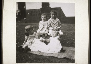 Missionaries' children: Ludwig and Magdalena Gsell. Bernhard, Margret and Lydia Groh