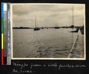 Ningbo from the Yangtze River, Ningbo, Zhejiang, China, ca. 1885