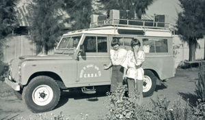 Ethiopia, the Bale Province,1979. The two Nurses, Lisbeth Andreasen (right) and Helene Olesen (