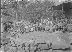 Worship service, Mhinga, South Africa, 1900