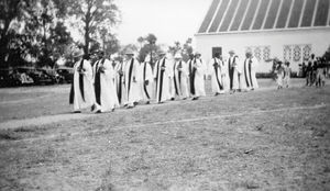 Arcot, South India. Procession of Pastors from Vriddhachalam Church, probably connected with th