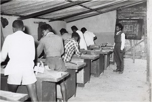 Vatovory's workshop in Ambositra, Madagascar