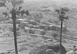 Christian Medical College (CMC), Vellore, Tamil Nadu, March 1946. View over South India