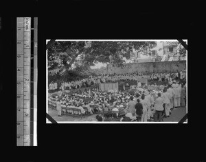 Mother's day gathering, Shantou, Guangdong, China, 1922