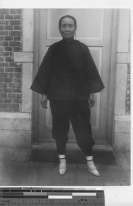 A woman with bound feet at Fushun, China, 1937