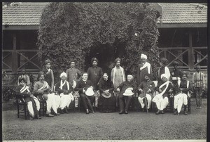 Headmaster and teachers of the High School in Dharwar (India)