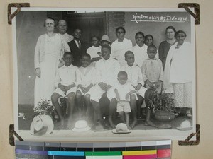 Malagasy boy confirmants, Betafo, Madagascar, 1936-12-27