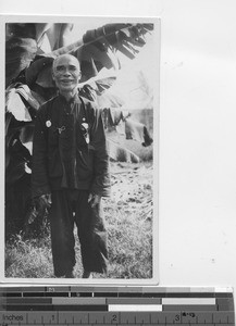 Catechist and door keeper at the Mission at Liantan, China, 1935