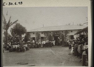 Dedicating the chapel in Bonabela (Cameroon)