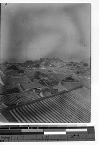 The rooftops of Chaochow in Meixien, China