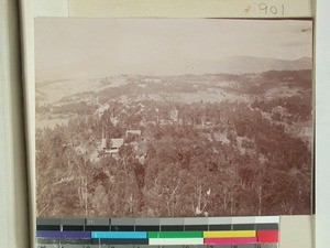 Village and forest landscape picture, Madagascar ?